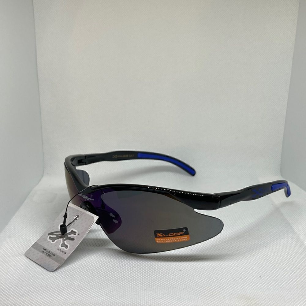 X-Loop Mens Semi Rimless Sunglasses